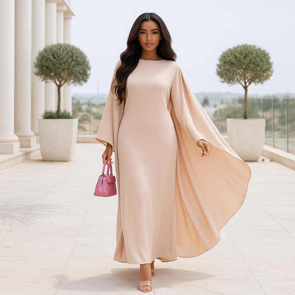 Robe de soirée maxi Marleen - Cape spectaculaire