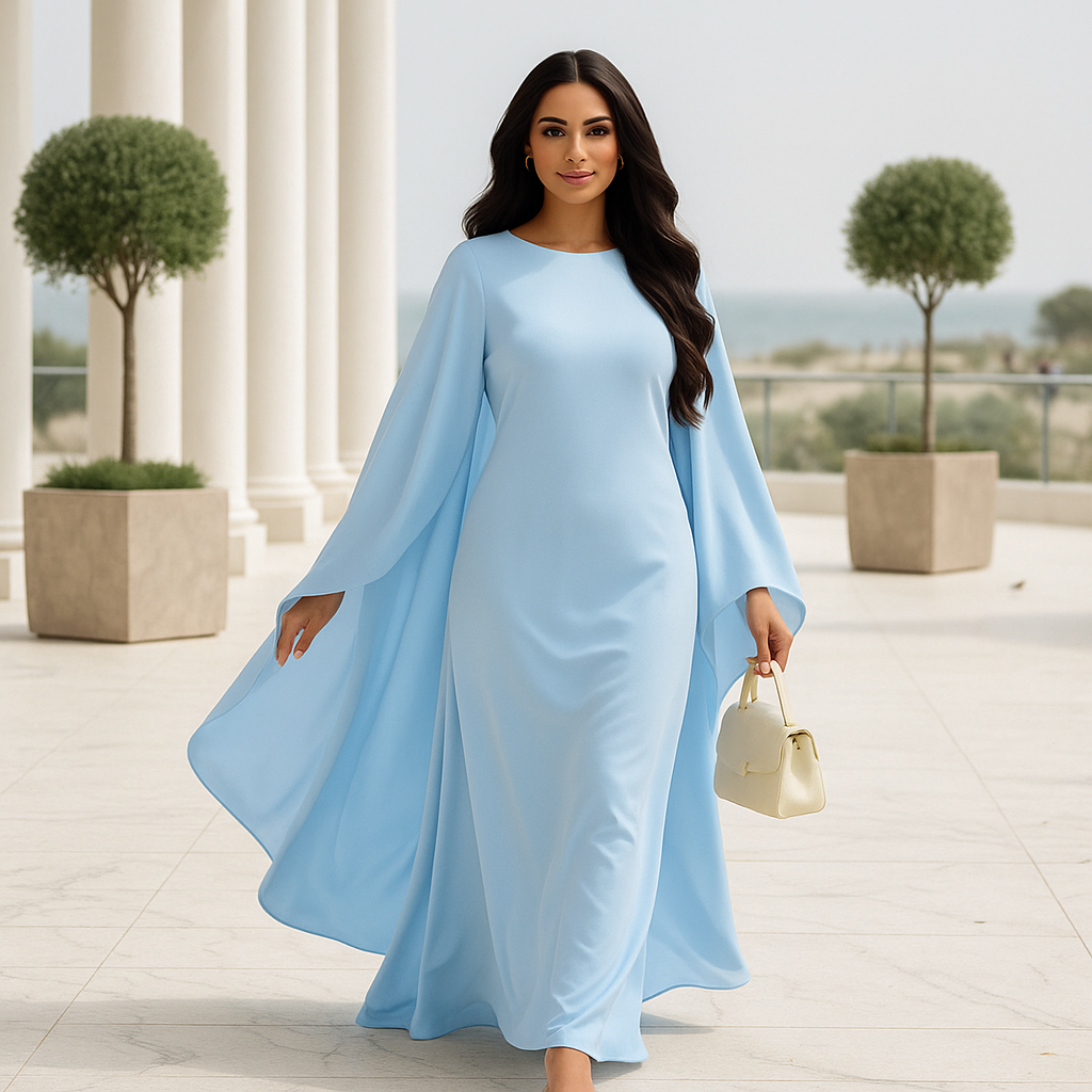 Robe de soirée maxi Marleen - Cape spectaculaire