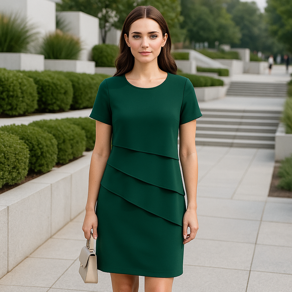 Robe de soirée Daria - Chiffon - Volants - Élégance