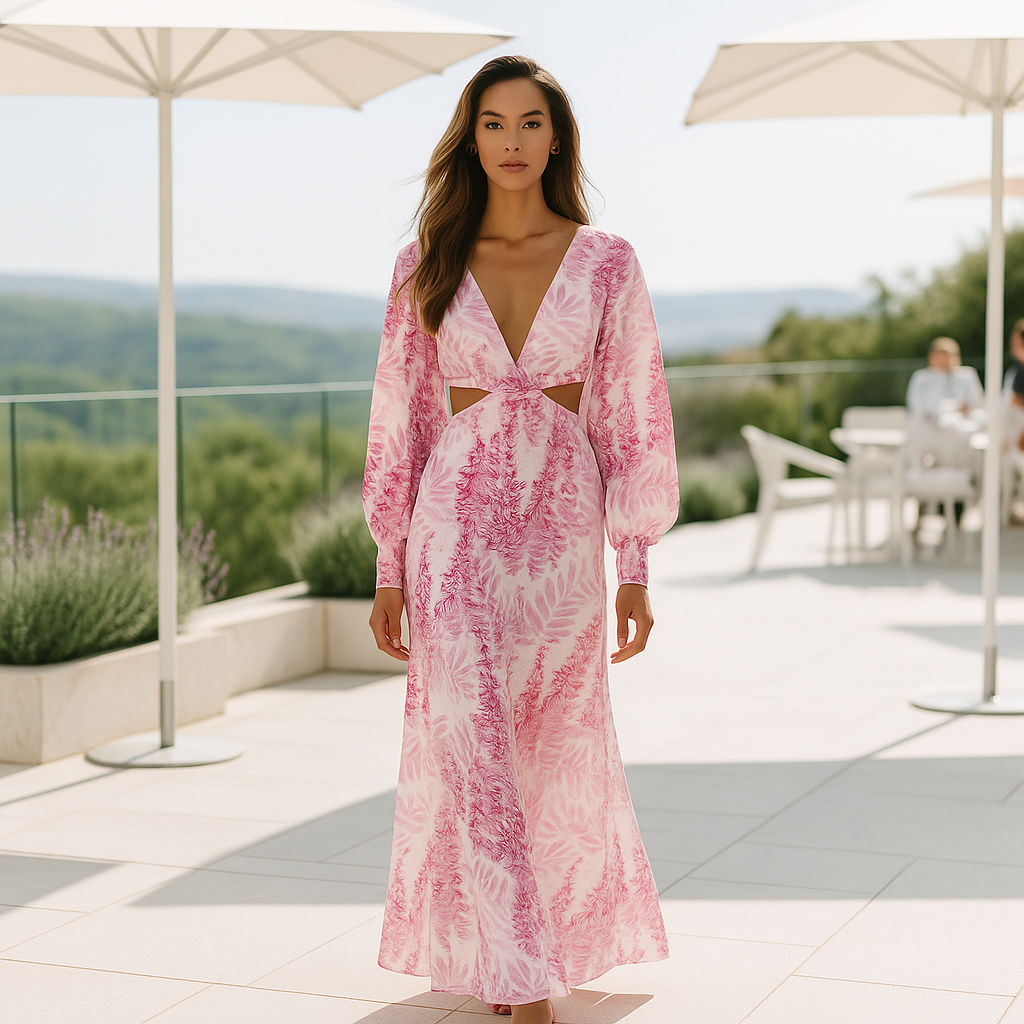 Robe de soirée longue - maxi d'été - élégante Parisienne