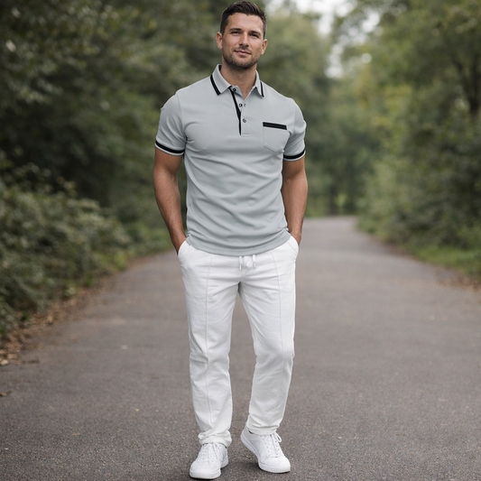 Chemise Polo Ajustée Endymion pour Hommes | Coupes Élégantes et Audacieuses