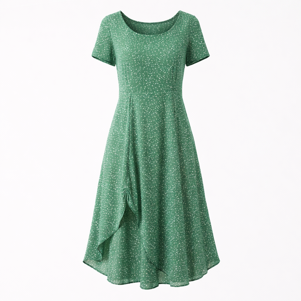 Robe d'Été Femme | Vert Léger, Style Fluide