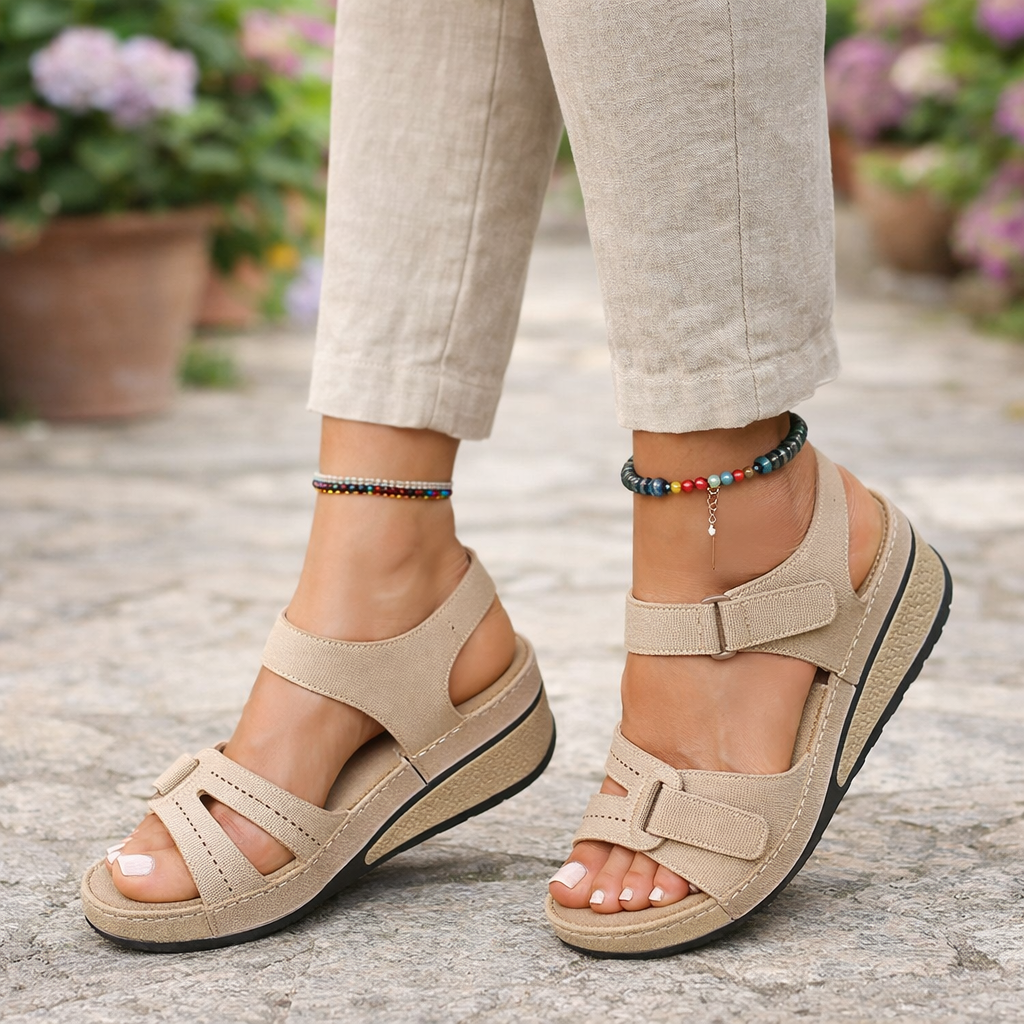 Sandales orthopédiques pour femmes | Lanières ajustables, soutien confortable