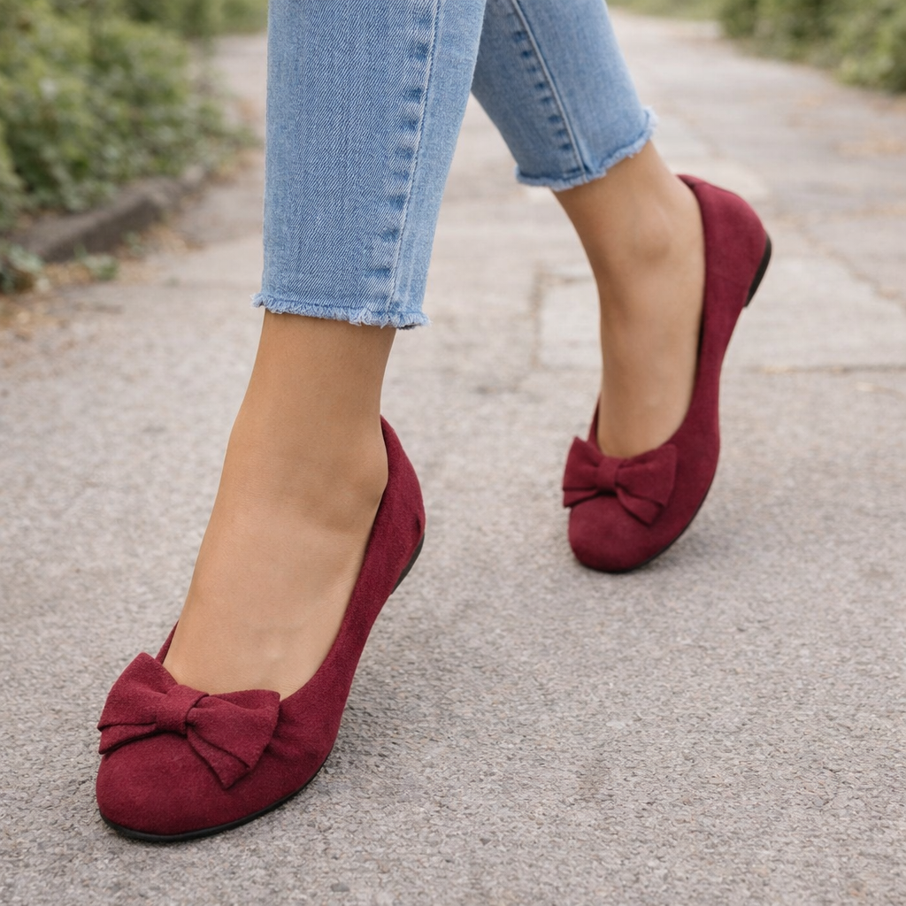 Ballerines pour femmes confort orthopédique soutien rembourré