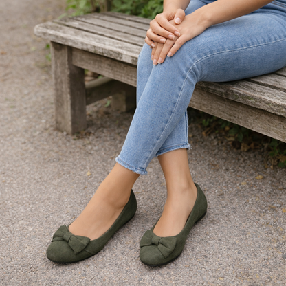 Ballerines pour femmes confort orthopédique soutien rembourré