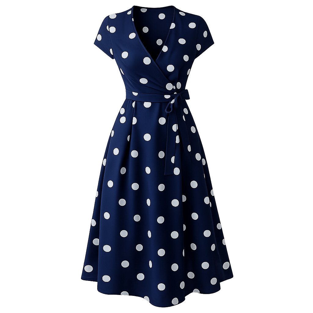 Robe à Pois | Robe d'Été Polyvalente | Design Chic