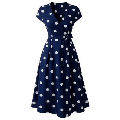 Robe à Pois | Robe d'Été Polyvalente | Design Chic