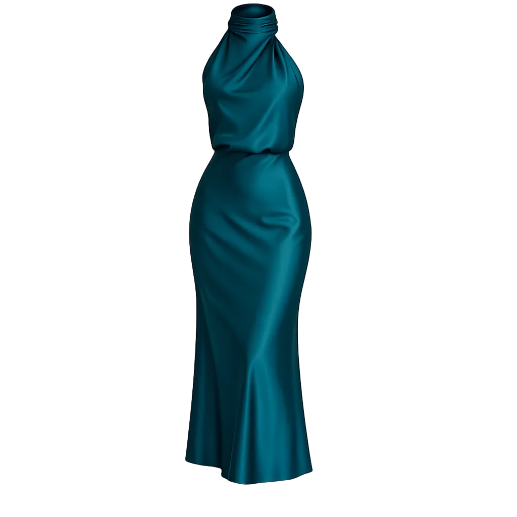Robe Midi | Design Drapé | Idéale pour les Occasions Spéciales
