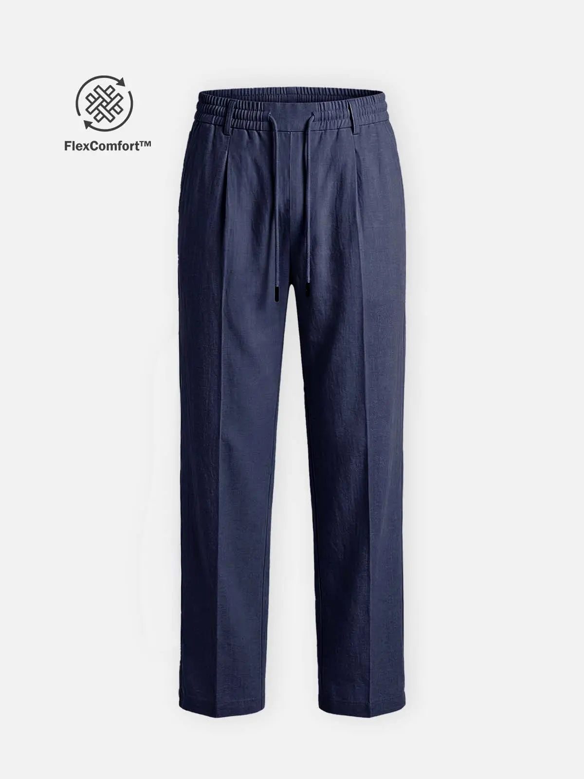 Pantalon Homme Lin – Coupe Décontractée Taille Élastique