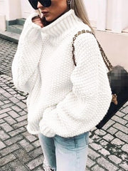 Sweater Turtleneck Tricoté Confort et Style pour Femmes