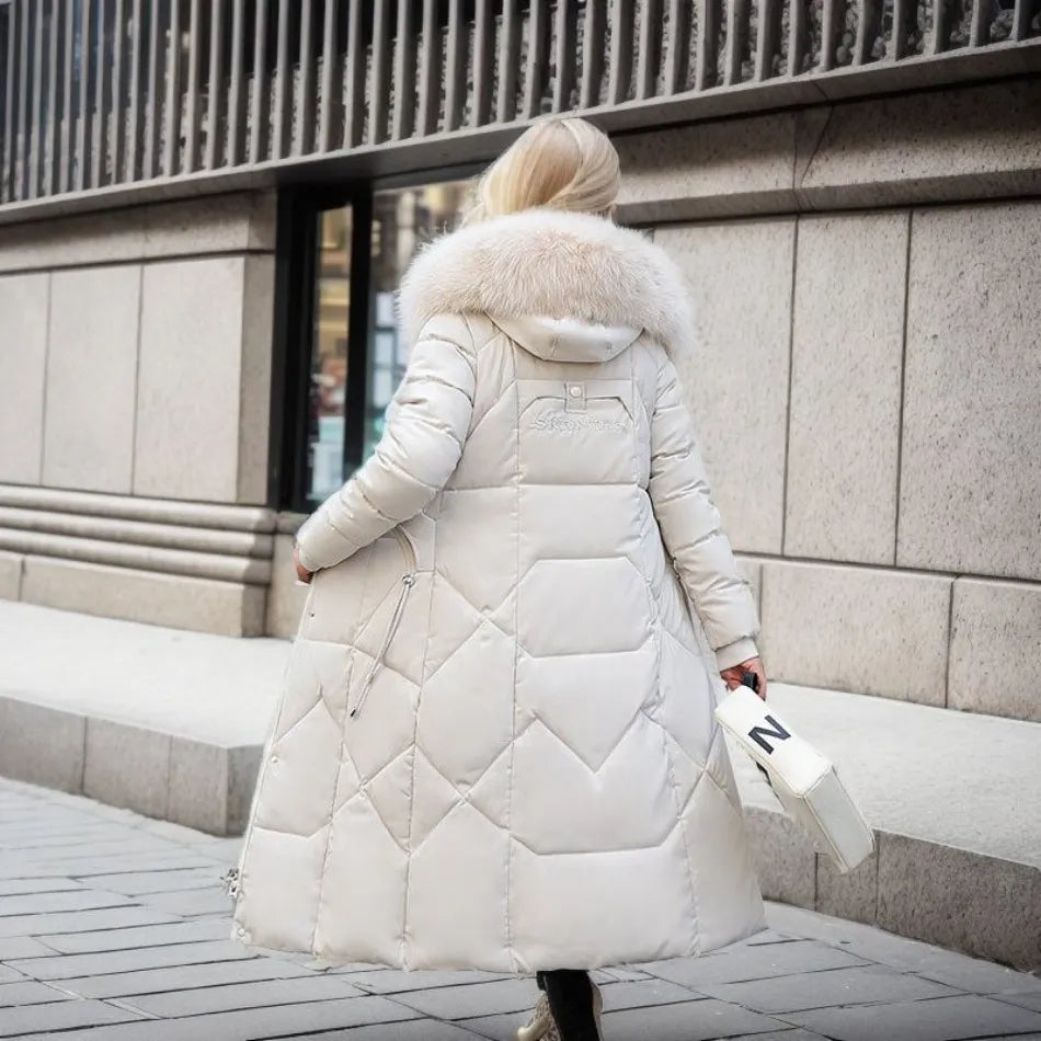 Manteau d'Hiver Stilla - Capuche en Fourrure Chaude - Élégant & Confortable