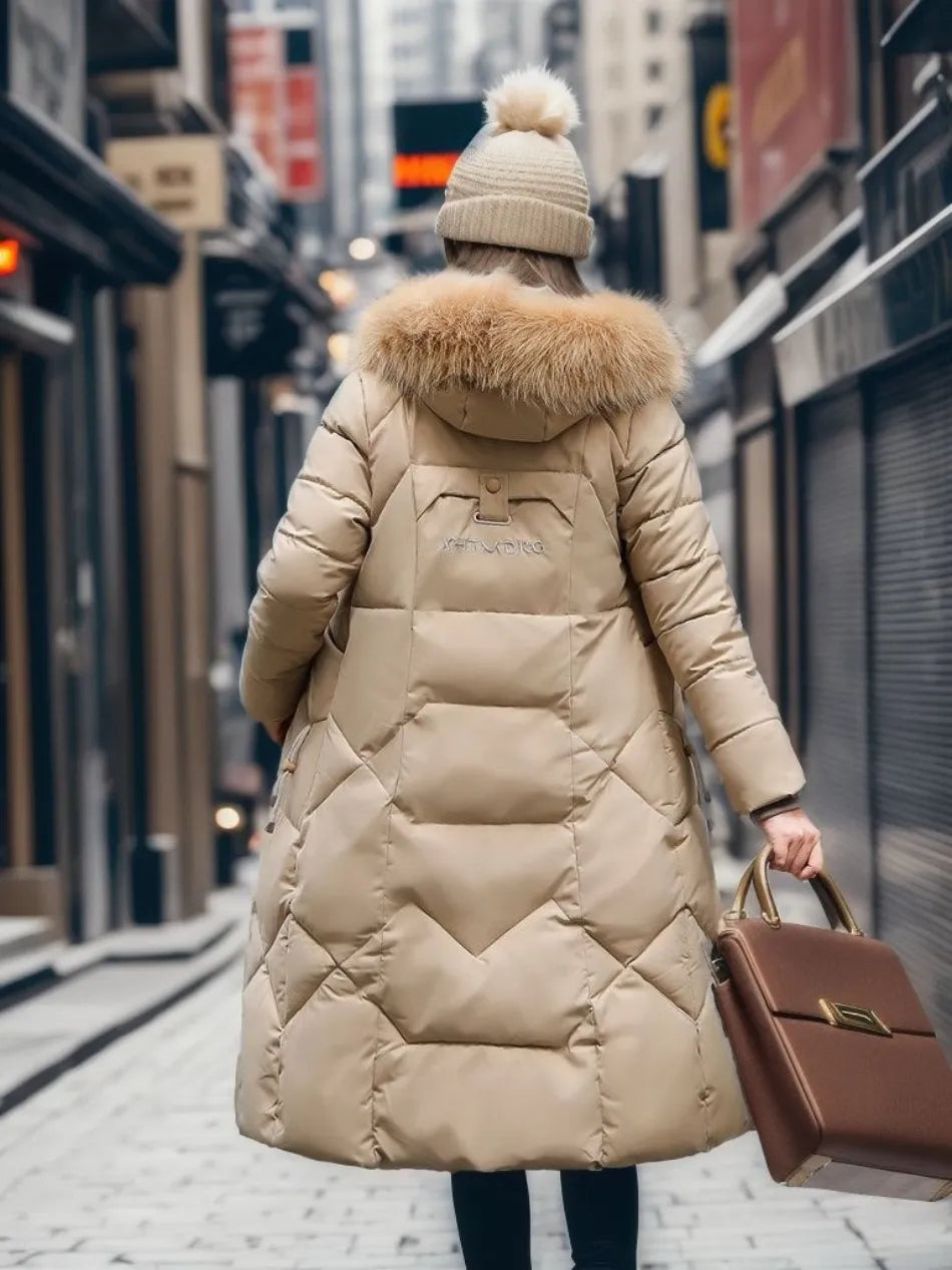 Manteau d'Hiver Stilla - Capuche en Fourrure Chaude - Élégant & Confortable