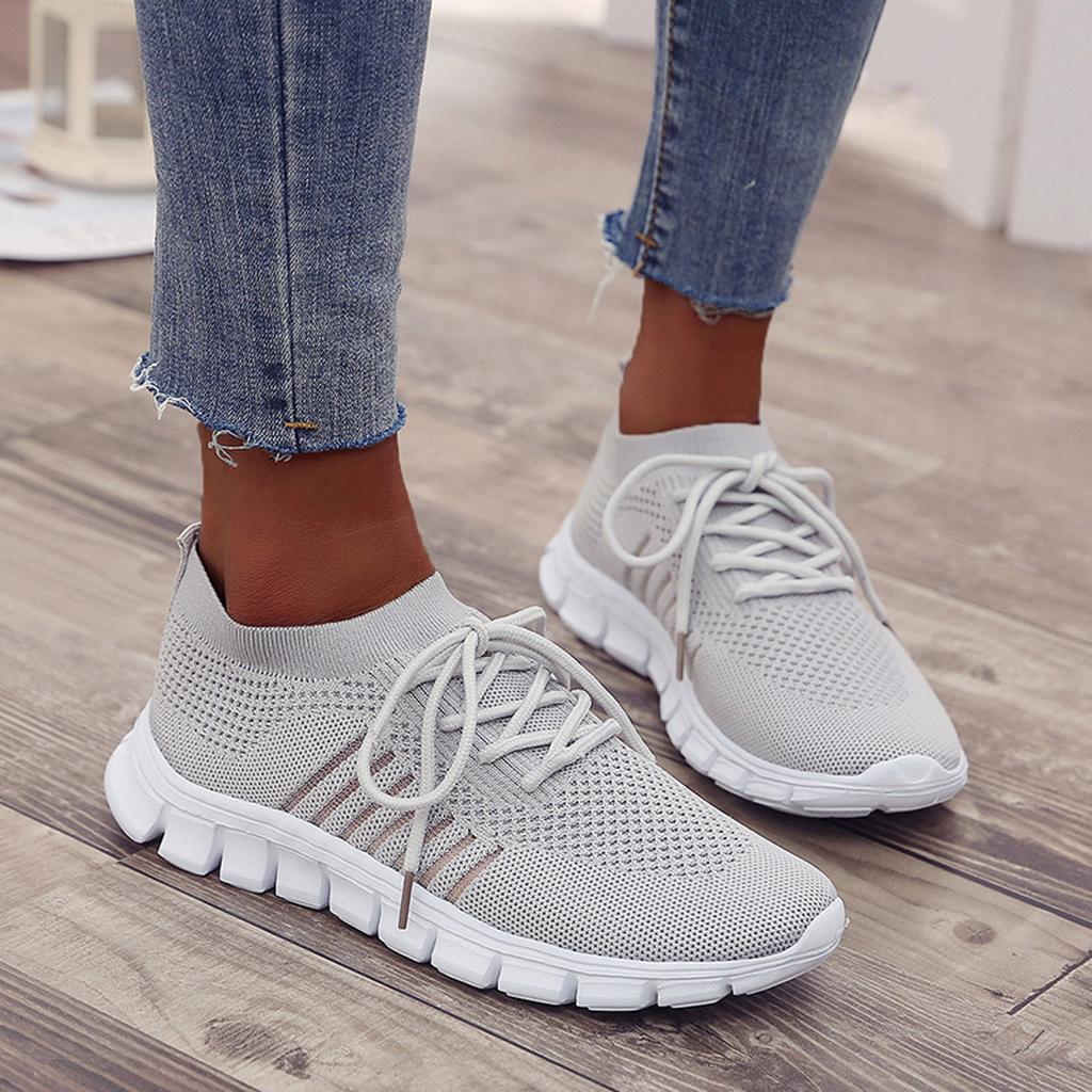 Femmes Baskets Orthopédiques Flyknit Respirantes