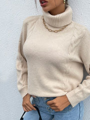 Pull Turtleneck Ample en Acrylique - Chic et Décontracté