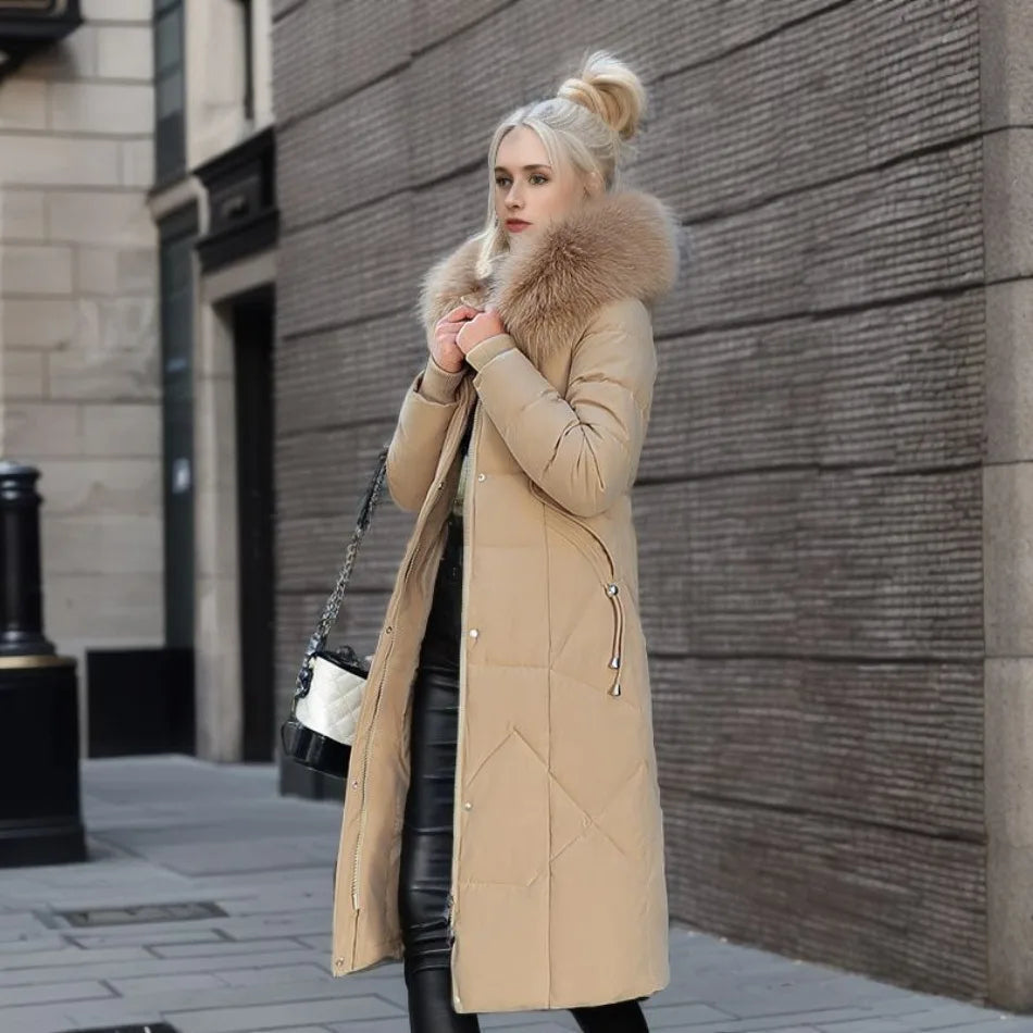 Manteau Doudoune Femme | Long, Duvet, Col Montant