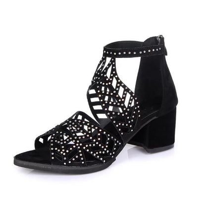 Sandales Femme Été | Talon Haut, Strass