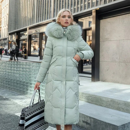 Manteau Doudoune Femme | Long, Duvet, Col Montant