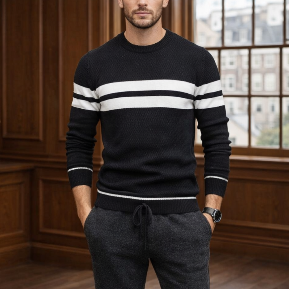Pull en maille élégant pour homme | Style décontracté | Doux, confortable, polyvalent