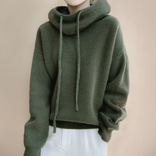 Pull Oversize Lea avec Col Roulé-Pull Col Roulé pour Femme-PARIS FEMME