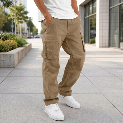 Pantalon Cargo Confortable pour Hommes | Port Quotidien | Coupe Décontractée,...
