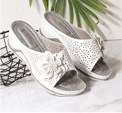 Sandales orthopédiques femme PU support voûte plantaire
