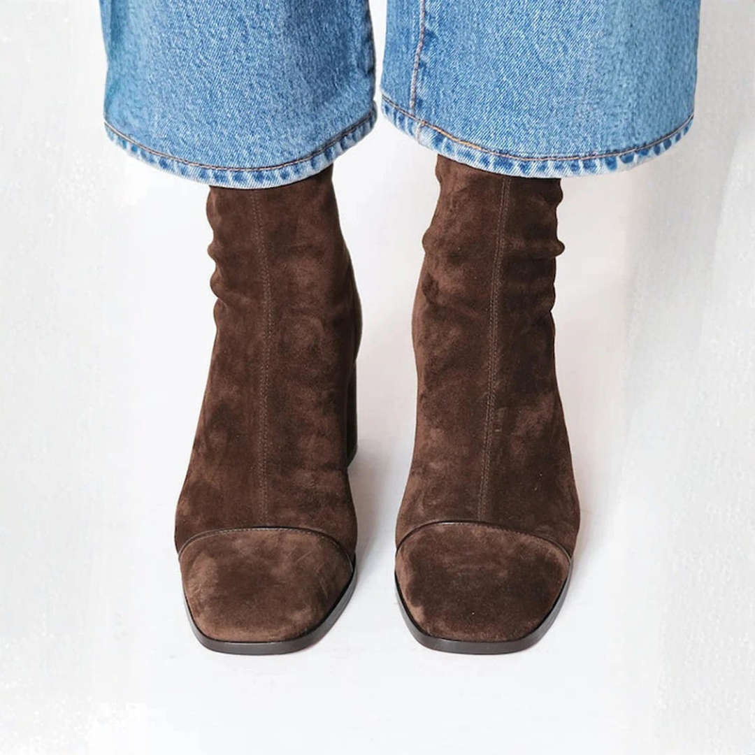 Bottines Femme | Nubuck Souple, Cheville | Confort Élégant