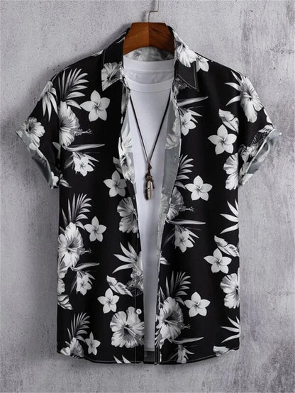 Chemise hawaïenne homme | Manches courtes, Imprimé tropical