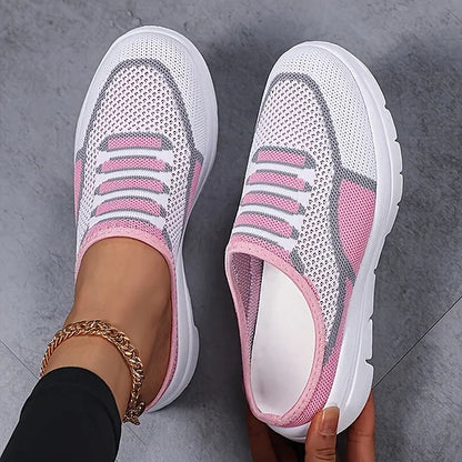 Baskets slip-on tricot respirantes légères profil bas