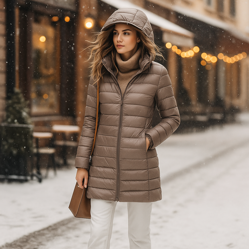 Parisfemme - Doudoune ultralégère femme - Veste à capuche