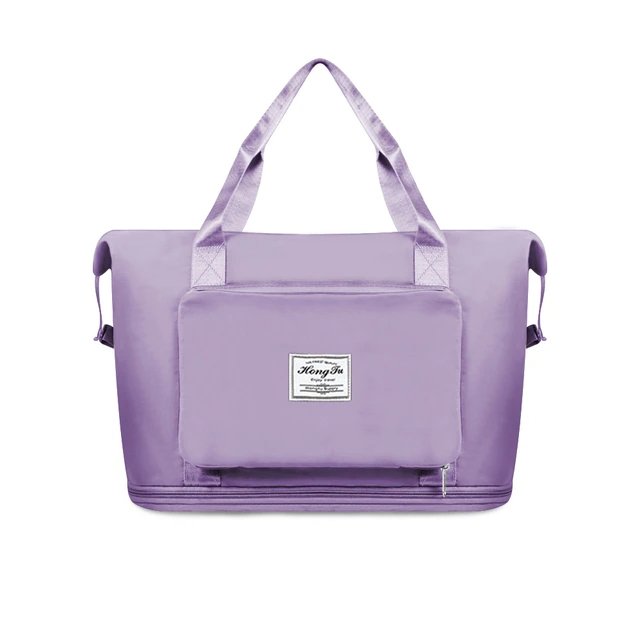 Sac de voyage | Pliable, extensible | Compartiment à chaussures, attachable aux bagages
