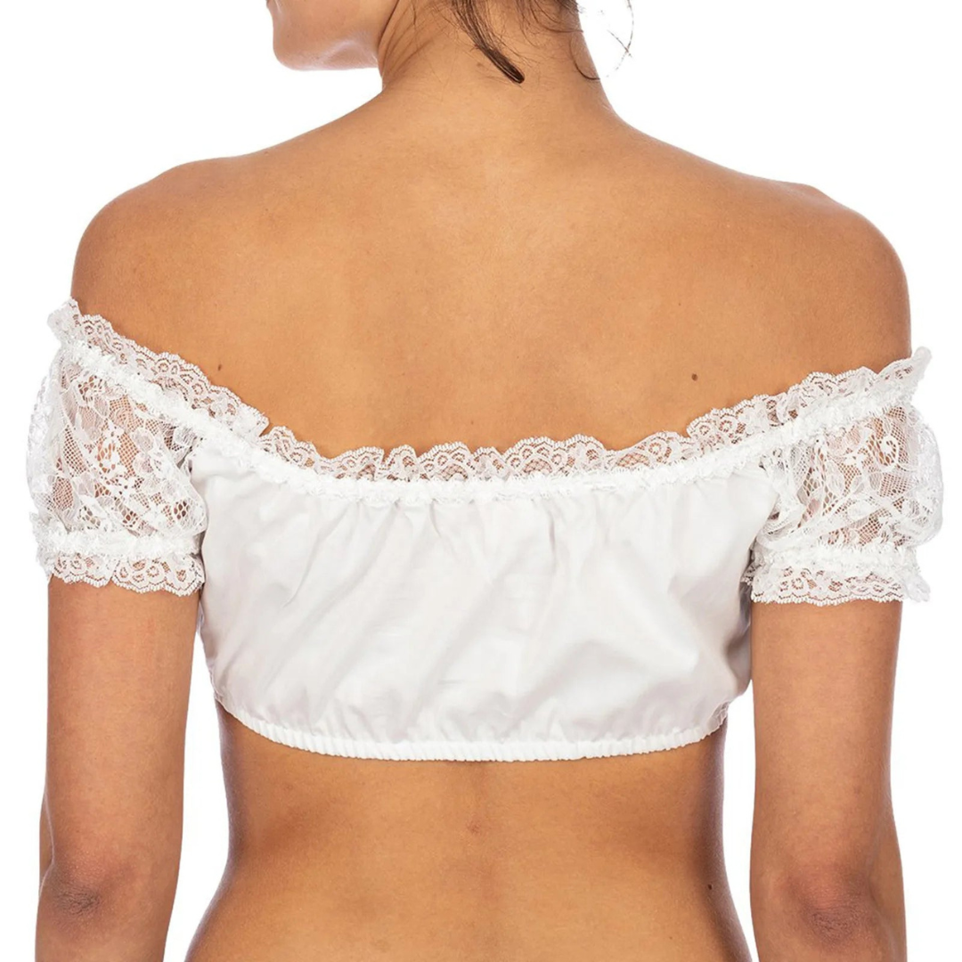 Blouse Dirndl pour femmes - Tissu doux - Look élégant pour Oktoberfest
