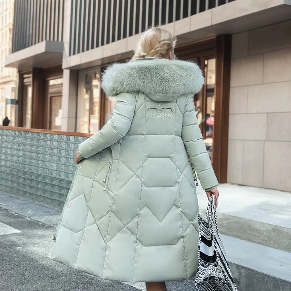 Manteau d'Hiver Stilla - Capuche en Fourrure Chaude - Élégant & Confortable