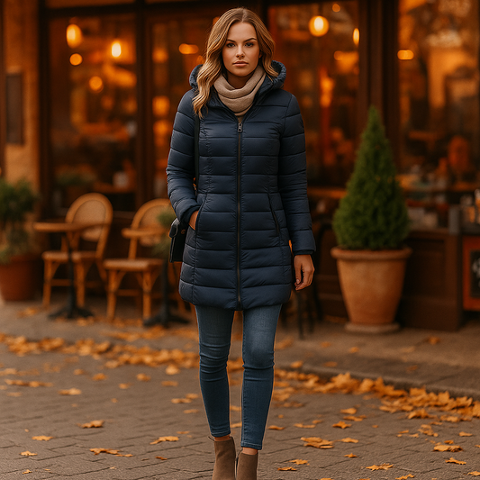 Parisfemme - Veste d'hiver en duvet femme - Capuche
