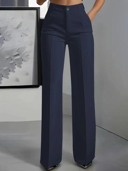 Pantalon Taille Haute | Stretch Confortable, Coupe Élégante