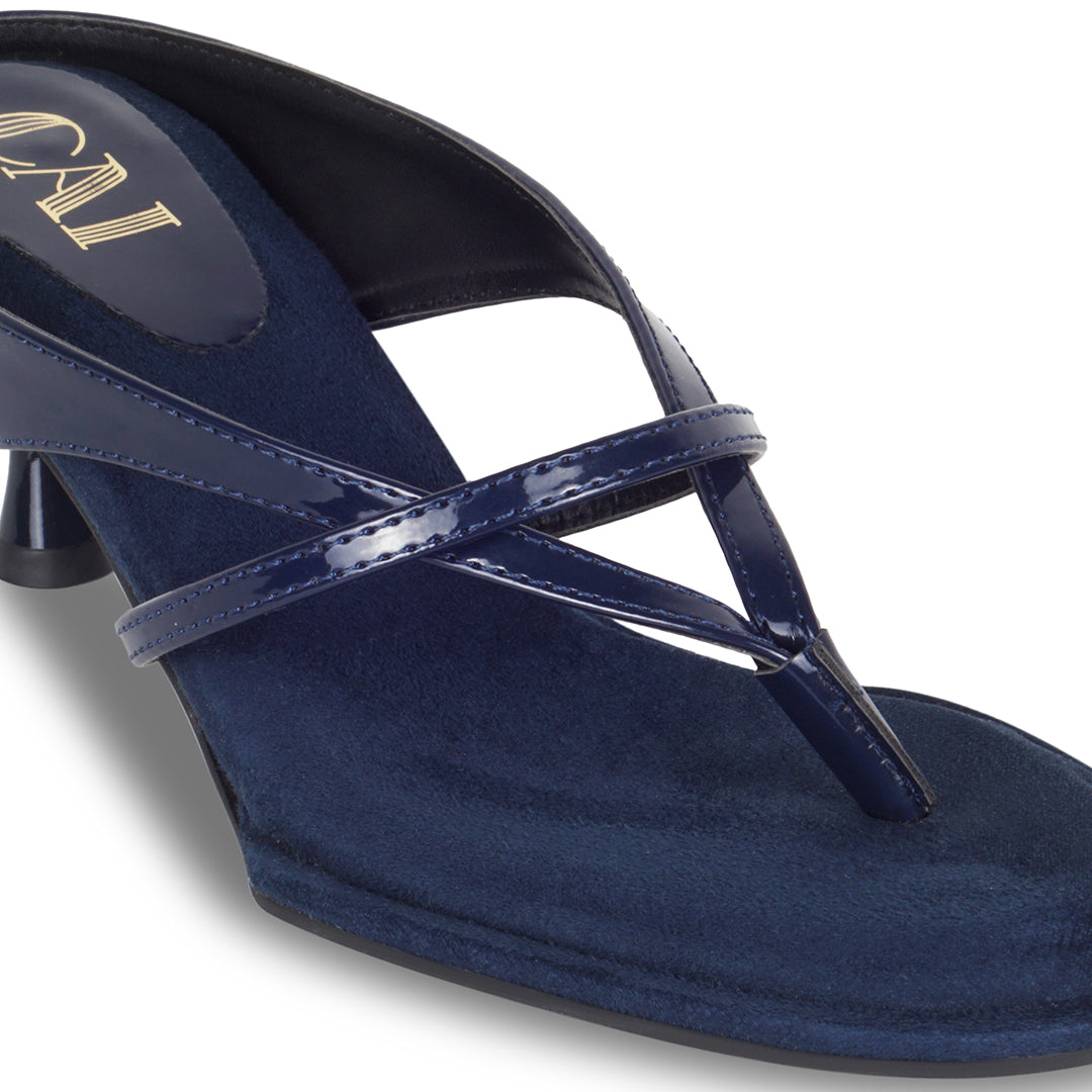 Talons Bleus Femme | Lanières Multi-Angles, Coussin Renforcé