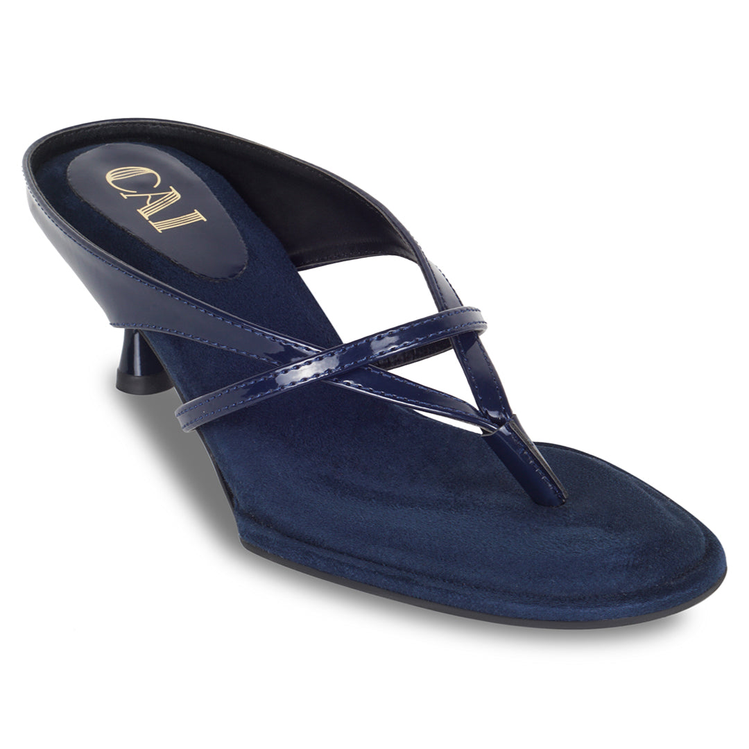 Talons Bleus Femme | Lanières Multi-Angles, Coussin Renforcé