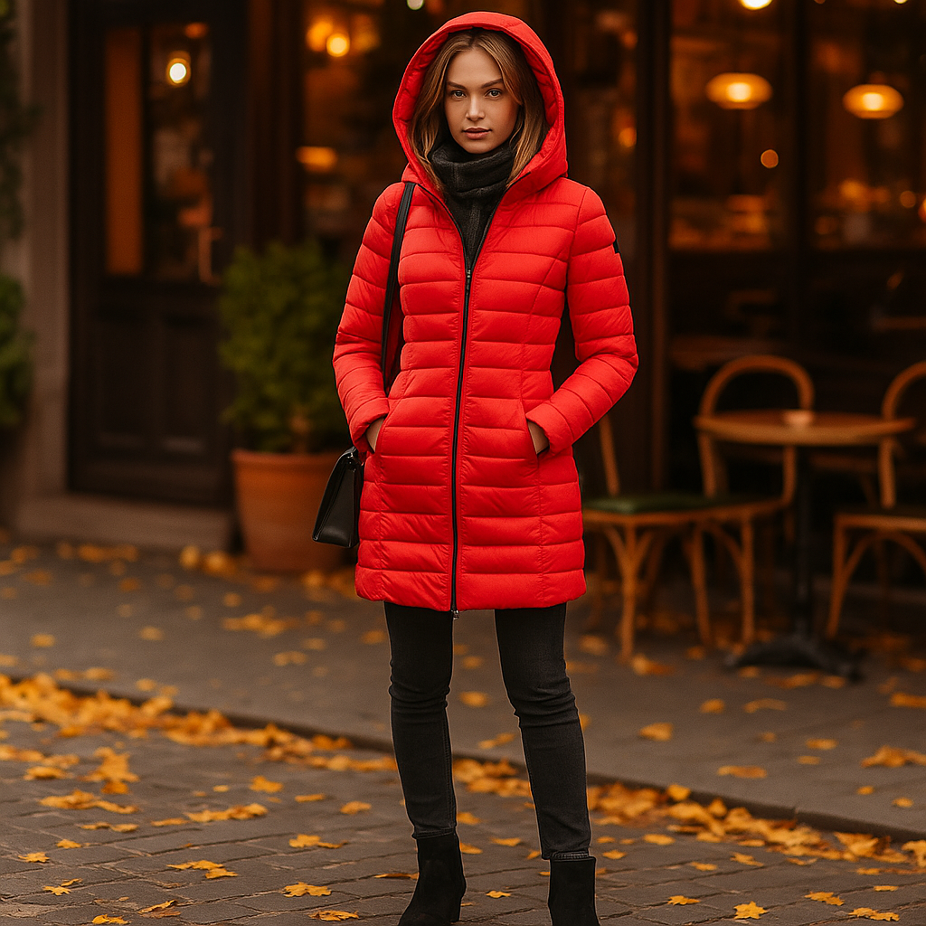 Parisfemme - Veste d'hiver en duvet femme - Capuche