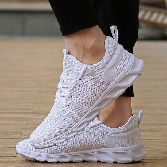 Baskets Blanches Tendance - Style Épuré - Confort Optimal-Chaussures-PARIS FEMME