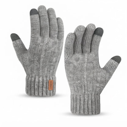 Gants hiver maille tactile unisexe homme femme compatibles smartphone
