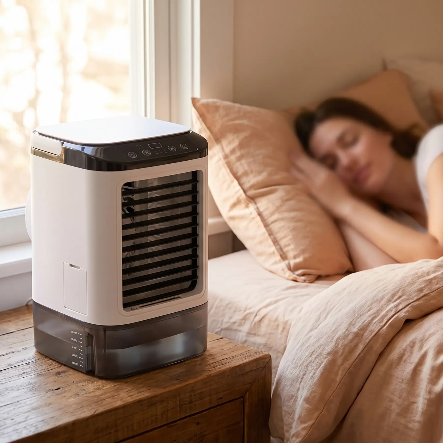 Quinn | Climatiseur portable 3 vitesses avec refroidissement ultrasonique