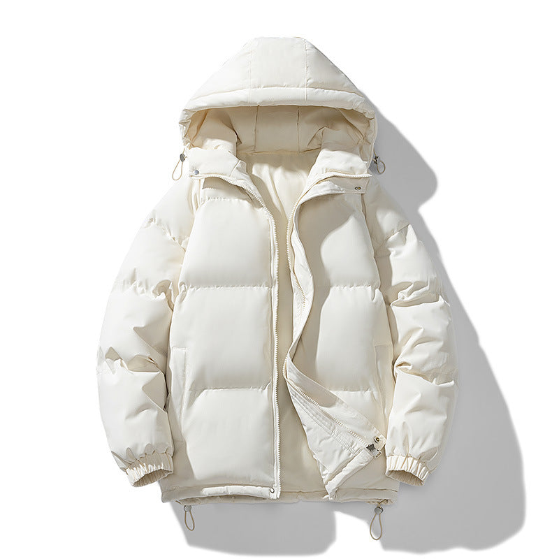 Doudoune homme hiver capuche zippée matelassée coupe regular