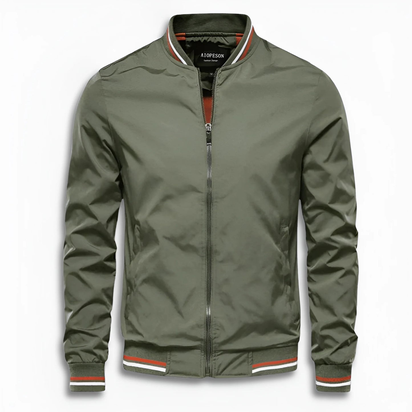 Veste de transition pour homme | Imperméable, col montant