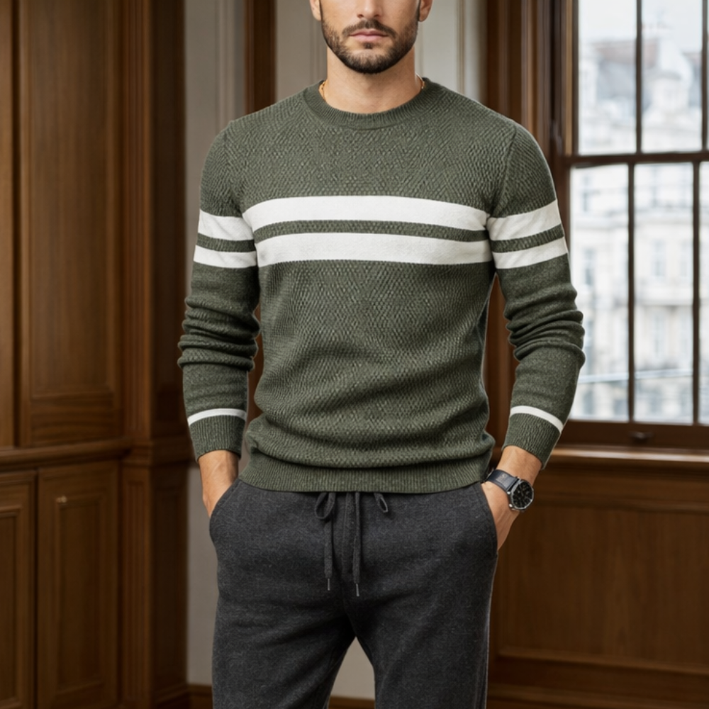 Pull en maille élégant pour homme | Style décontracté | Doux, confortable, polyvalent