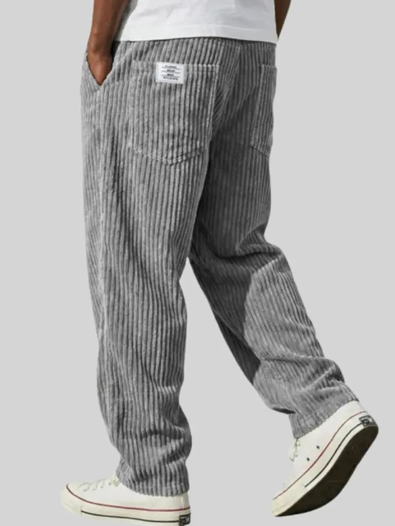 Pantalon homme texturé à cordon de serrage coupe décontractée disponible en plusieurs couleurs