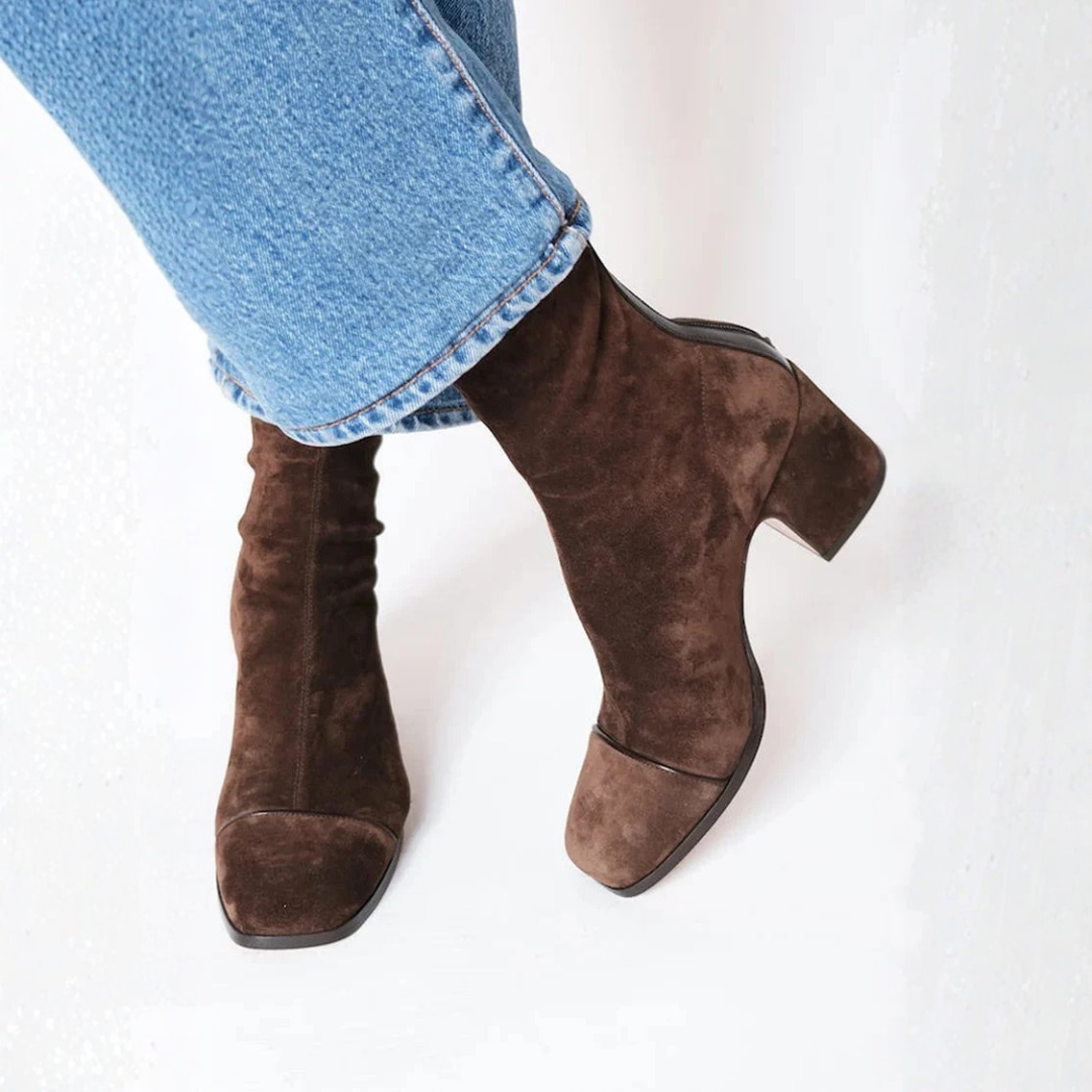 Bottines Femme | Nubuck Souple, Cheville | Confort Élégant