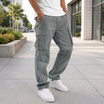 Pantalon Cargo Confortable pour Hommes | Port Quotidien | Coupe Décontractée,...