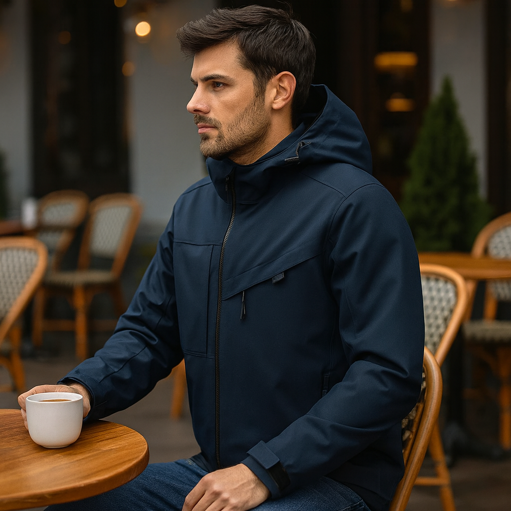 Veste de ski pour homme d'hiver avec capuche et coupe ample