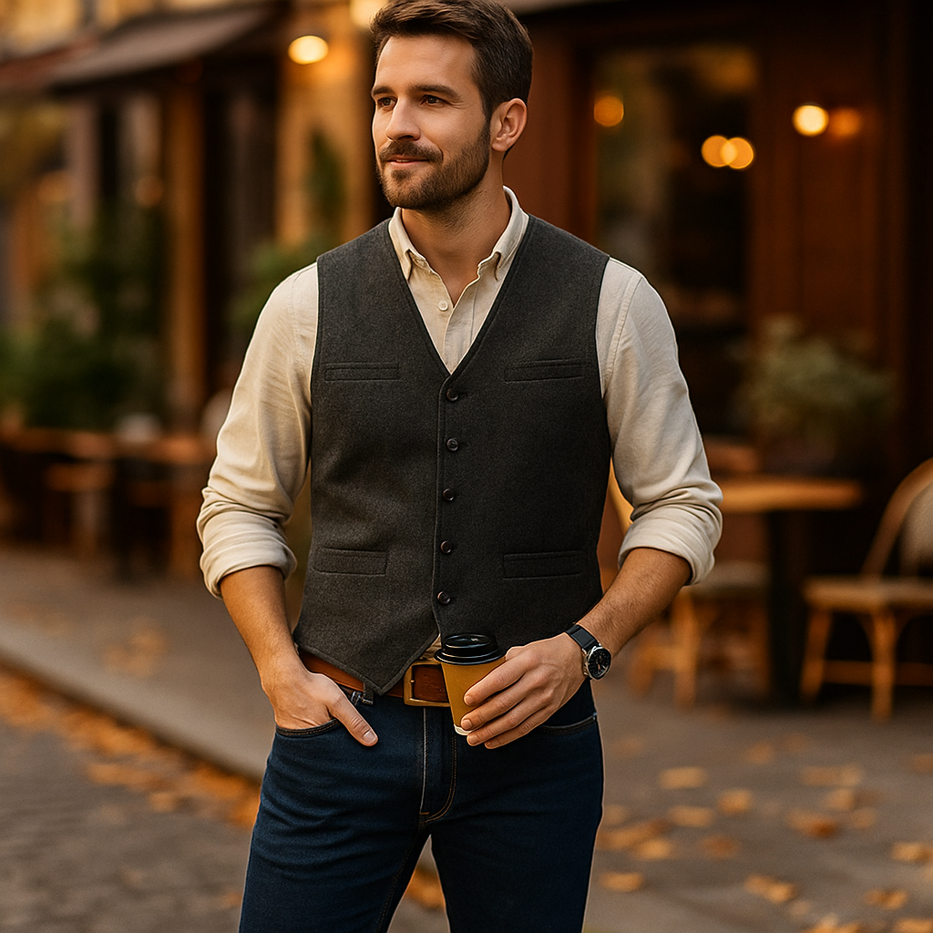 Gilet masculin Parisfemme EVERICH - Élégant - Tendance