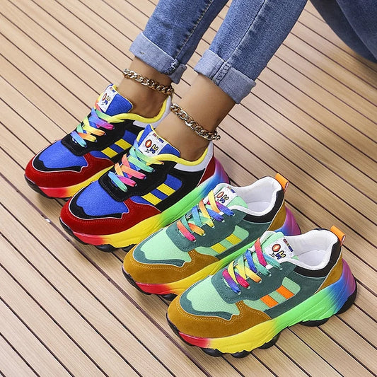 Chaussures orthopédiques arc-en-ciel - Confort - Style-Chaussures-PARIS FEMME