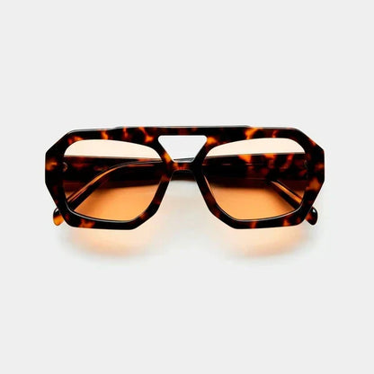Lunettes de soleil | Design éclatant | Marron, Bleu